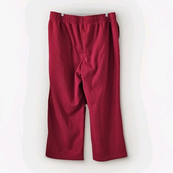 Fabletics Sweatpants Women 2X Red Pockets Fleece Inside FB5732 Active Athleisure - Picture 2 of 16